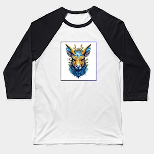 Deer AI Art Baseball T-Shirt